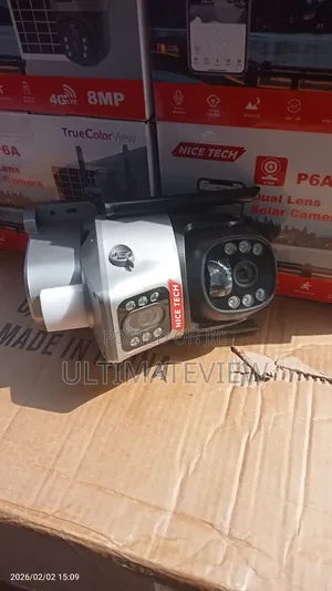 Dual Lens CCTV Camera V380 8mp Sim