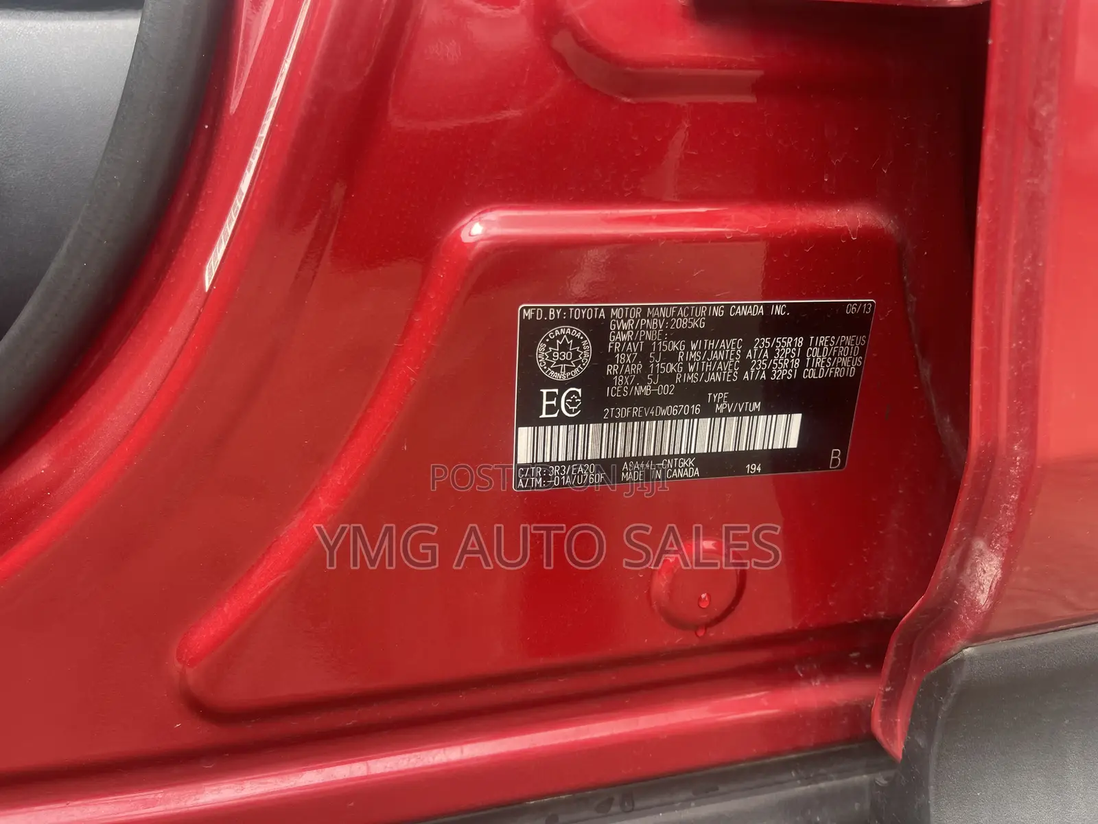 Toyota RAV4 2013 Red