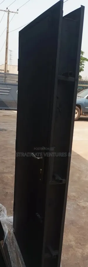 Plain Black Security Door