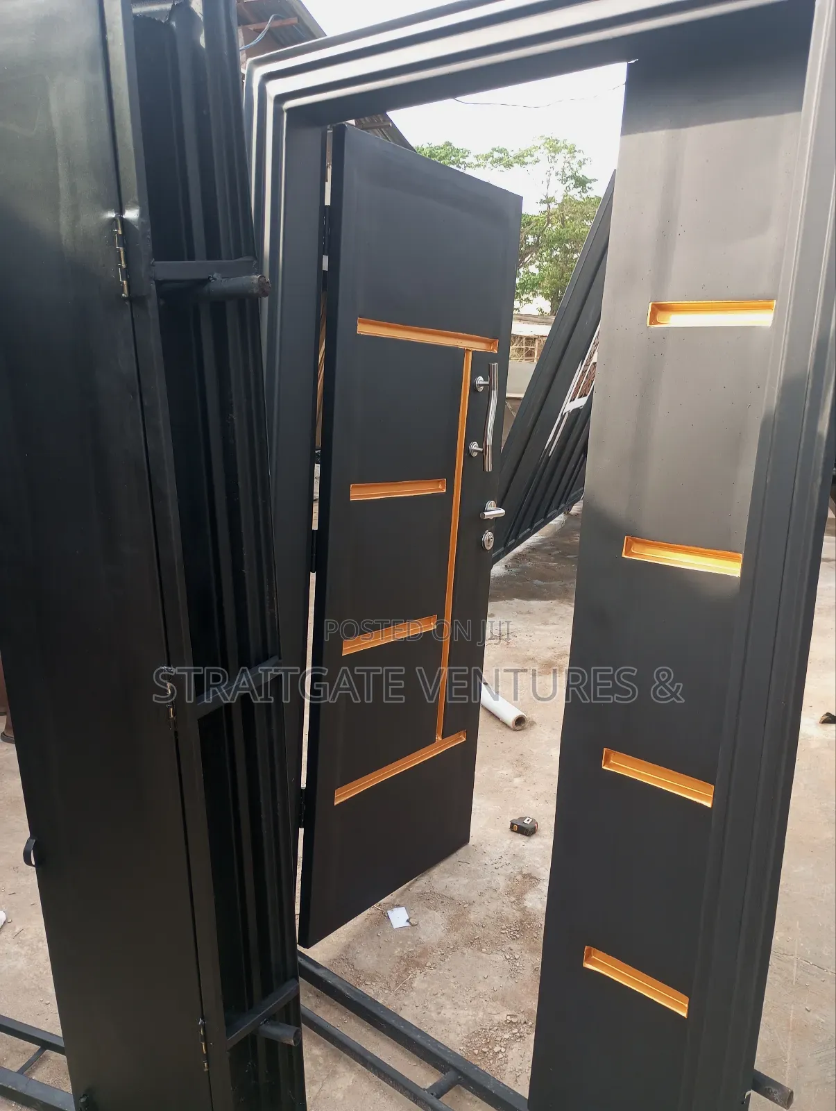 Heavy Deep Black Security Door