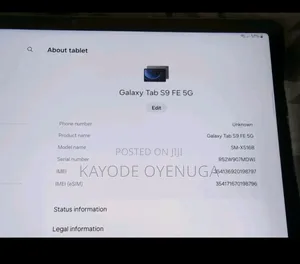 Samsung Galaxy Tab S9 FE 128 GB Black