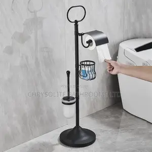 Toilet Paper Holder + Brush Holder