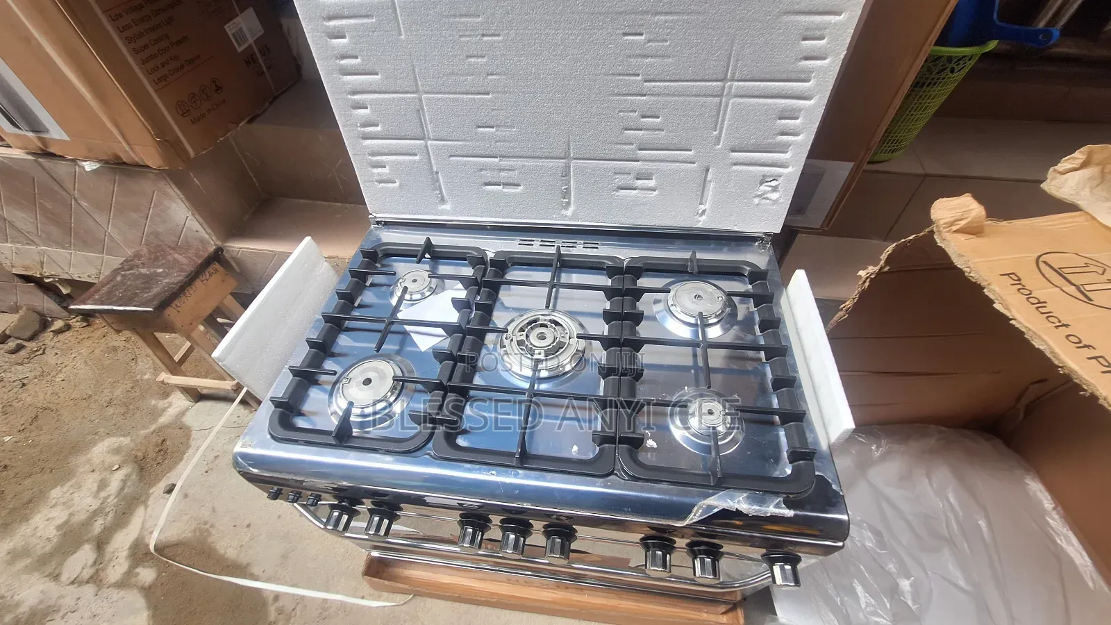 New Nexus Standing Gas Cooker 5burners Automatic With Oven Blue Flame