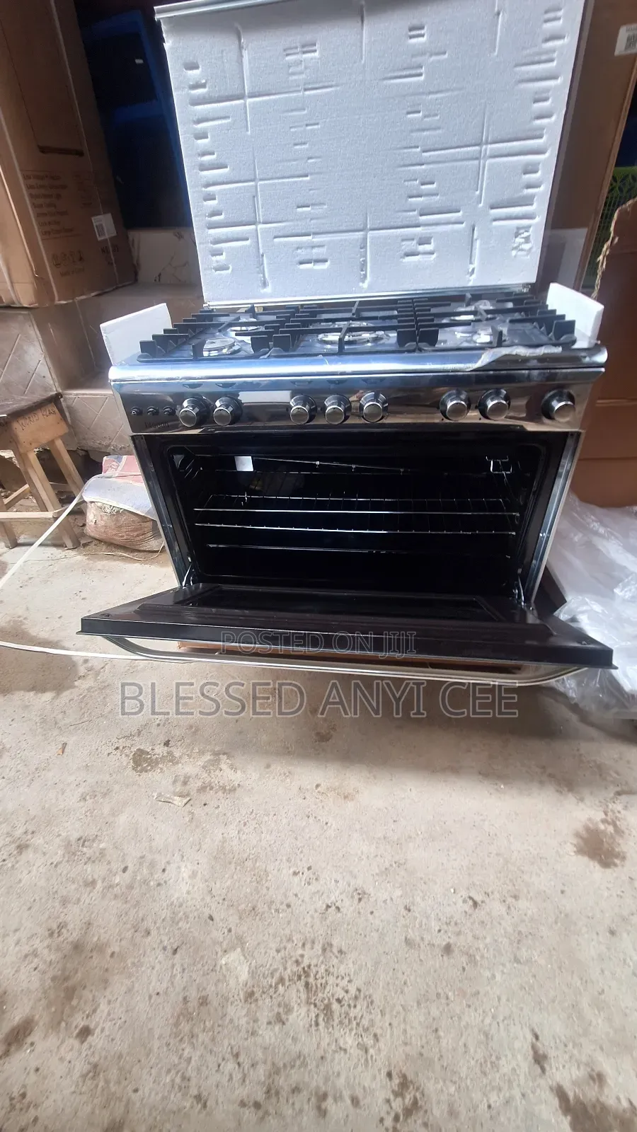 New Nexus Standing Gas Cooker 5burners Automatic With Oven Blue Flame
