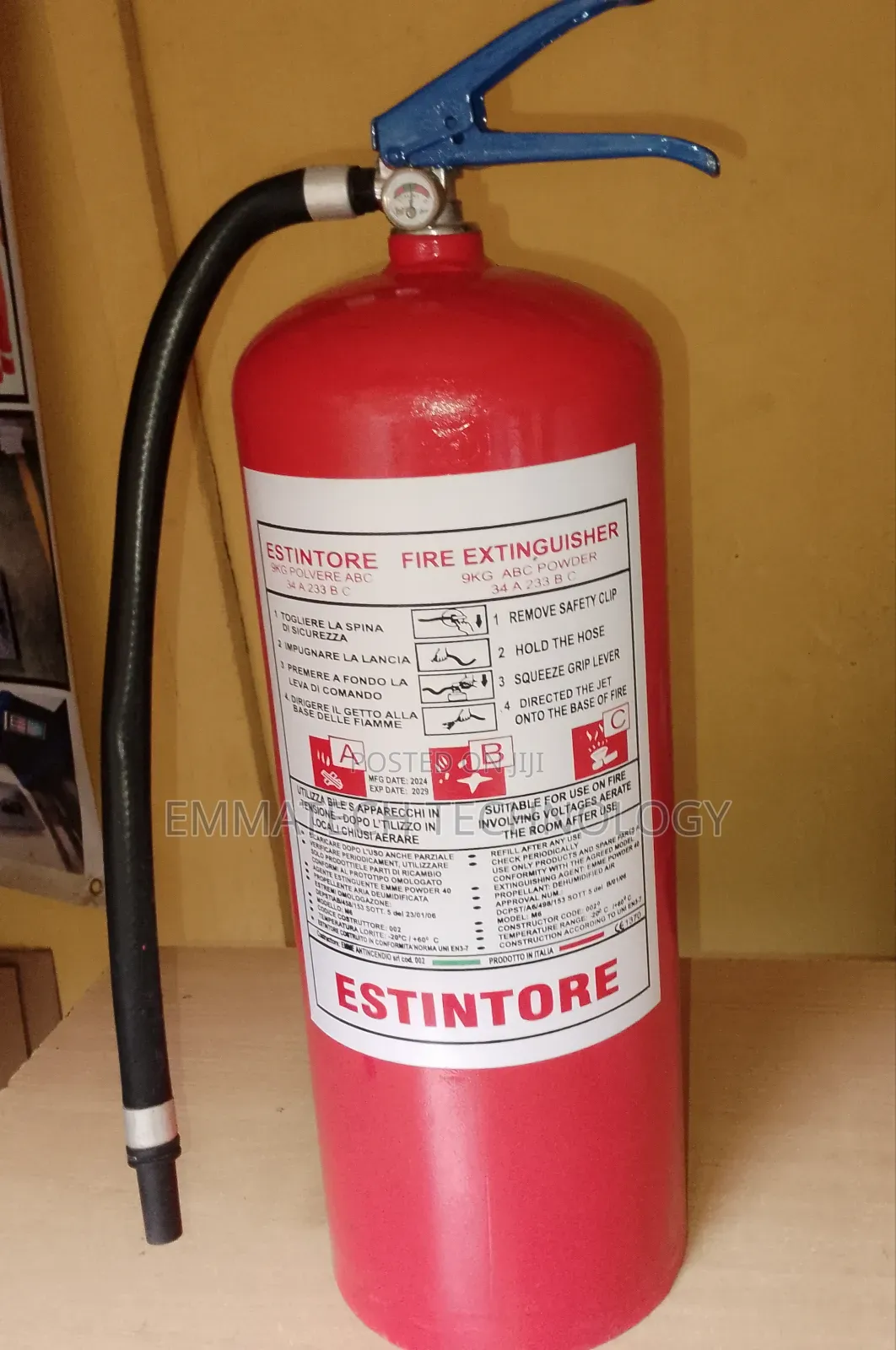 9kg Dcp Fire Extinguisher