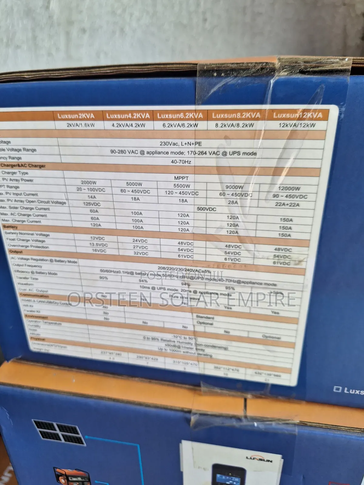 Luxsun 8.2kva Inverter