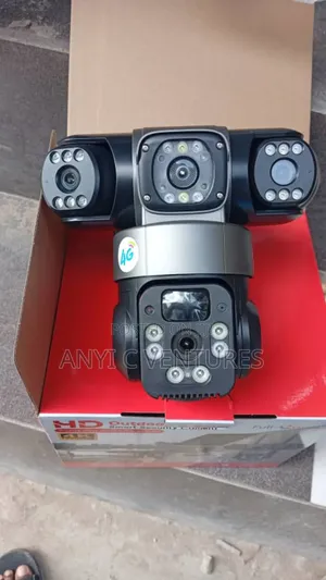 3 Lens Solar CCTV Camera