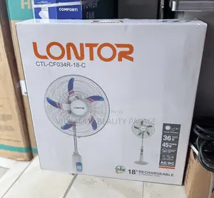 Lontor 16 Inches Rechargeable Standing Fan CTL-Cf034r-16-C