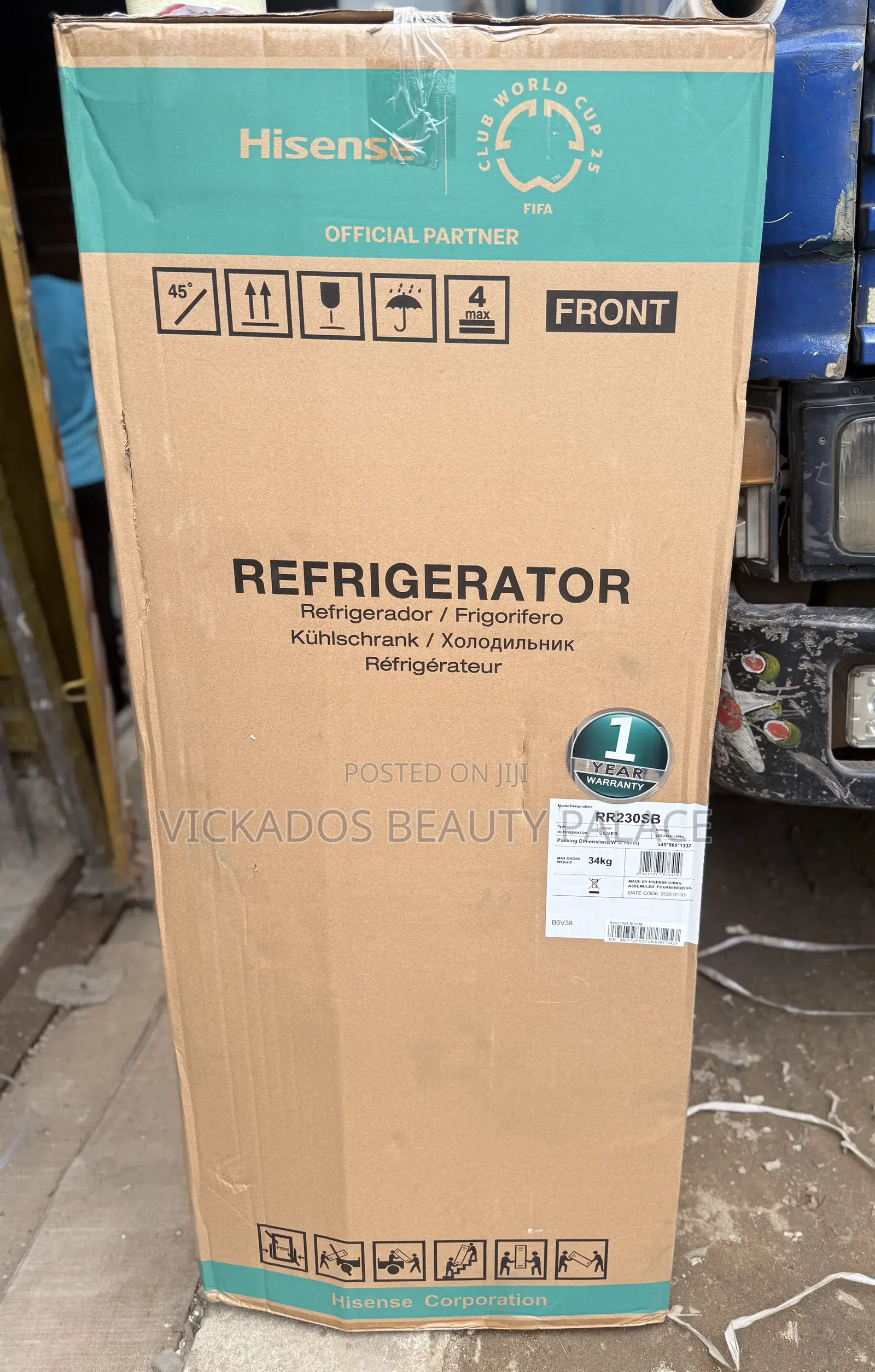 Hisense 176 Liters Single Door Refrigerator Silver| Ref 230s