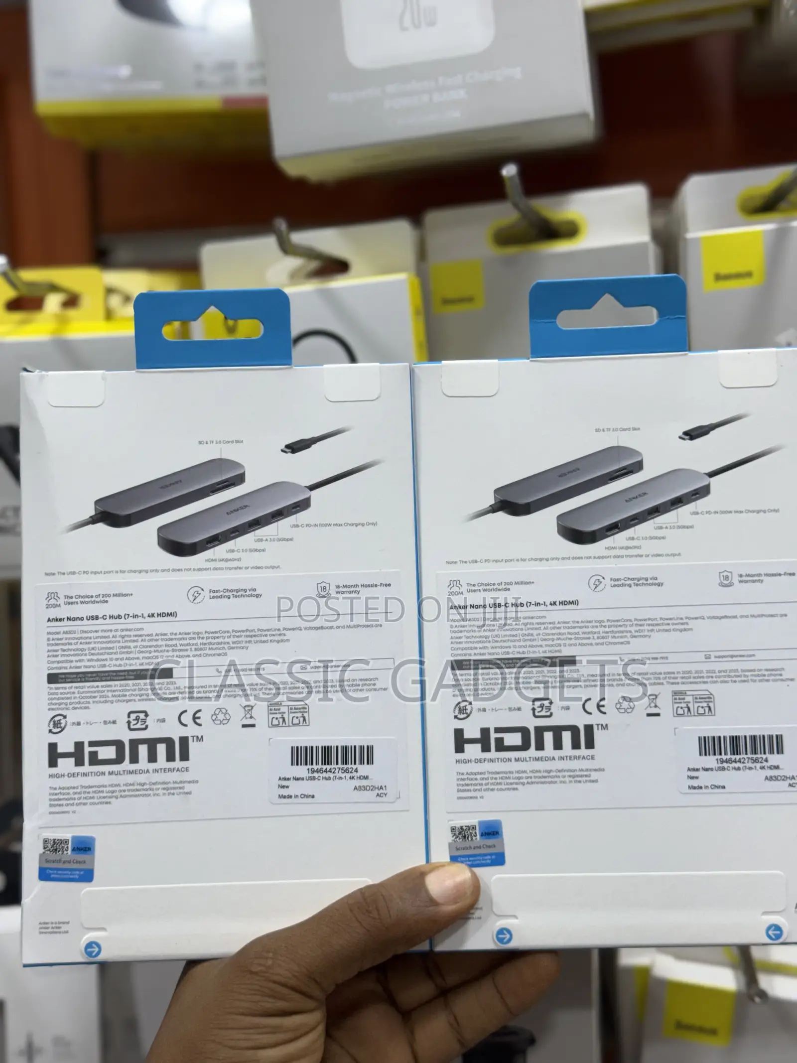 Anker 341 7 in 1 Nano Usb-C Hub Hdmi