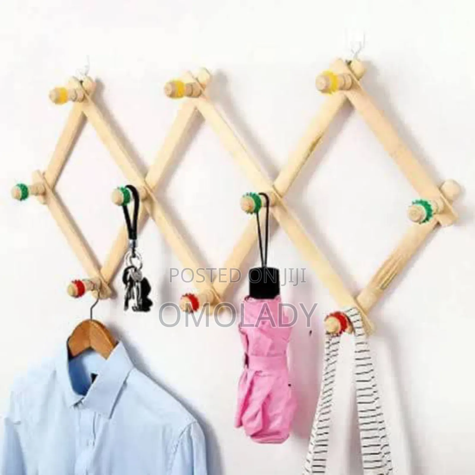 Adjustable Wooden Hanger Wig Hanger Organizer