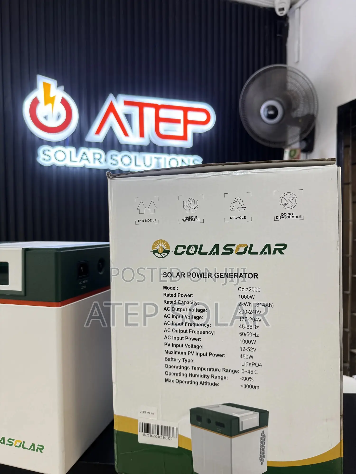 Colasolar 2000 Solar Generator
