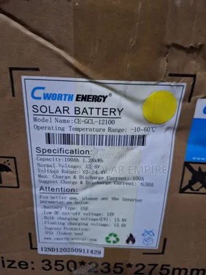 Cworth 12v-1.28kwh Batteries