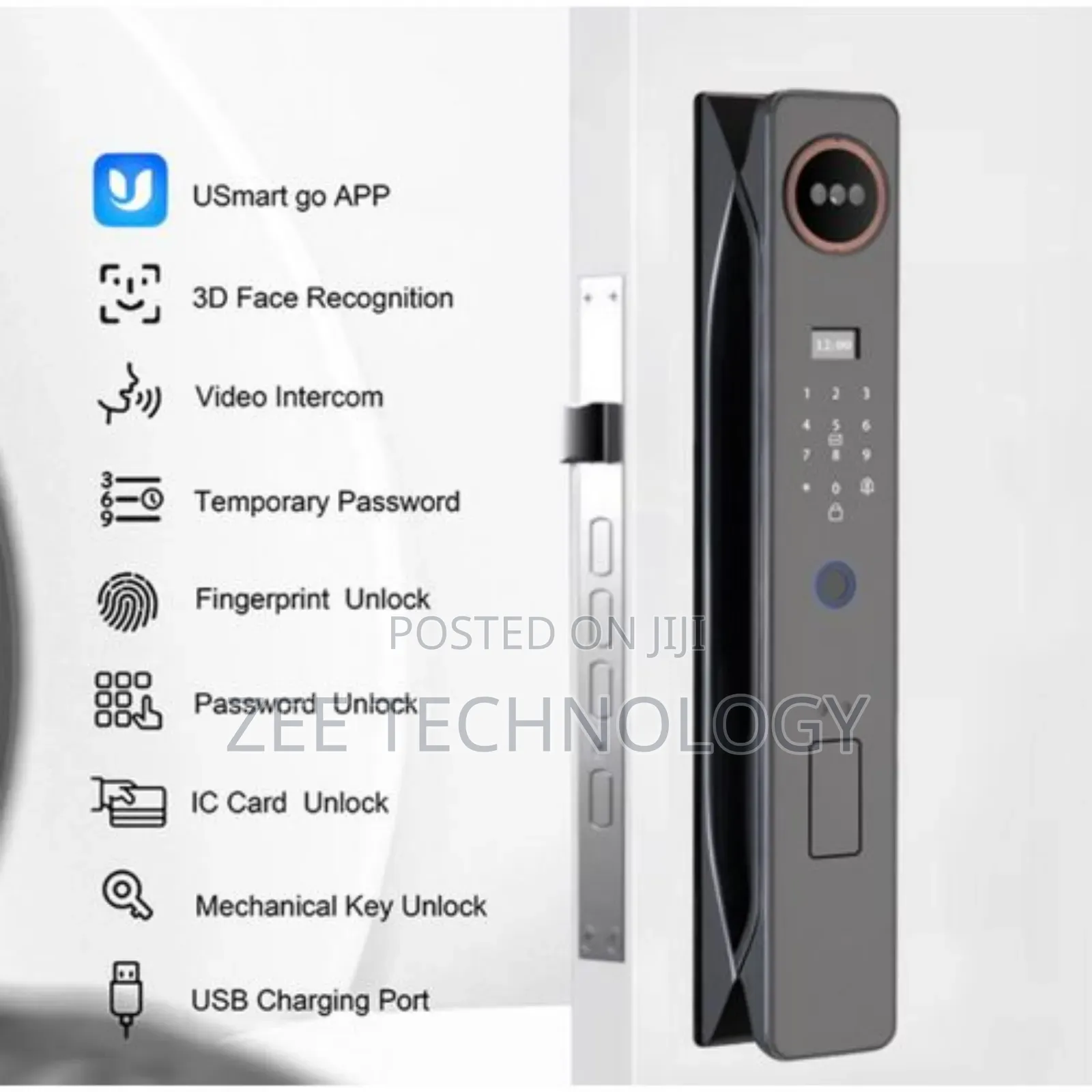 3d Face Unlock, Biometric Smart Wifi Kock Ba