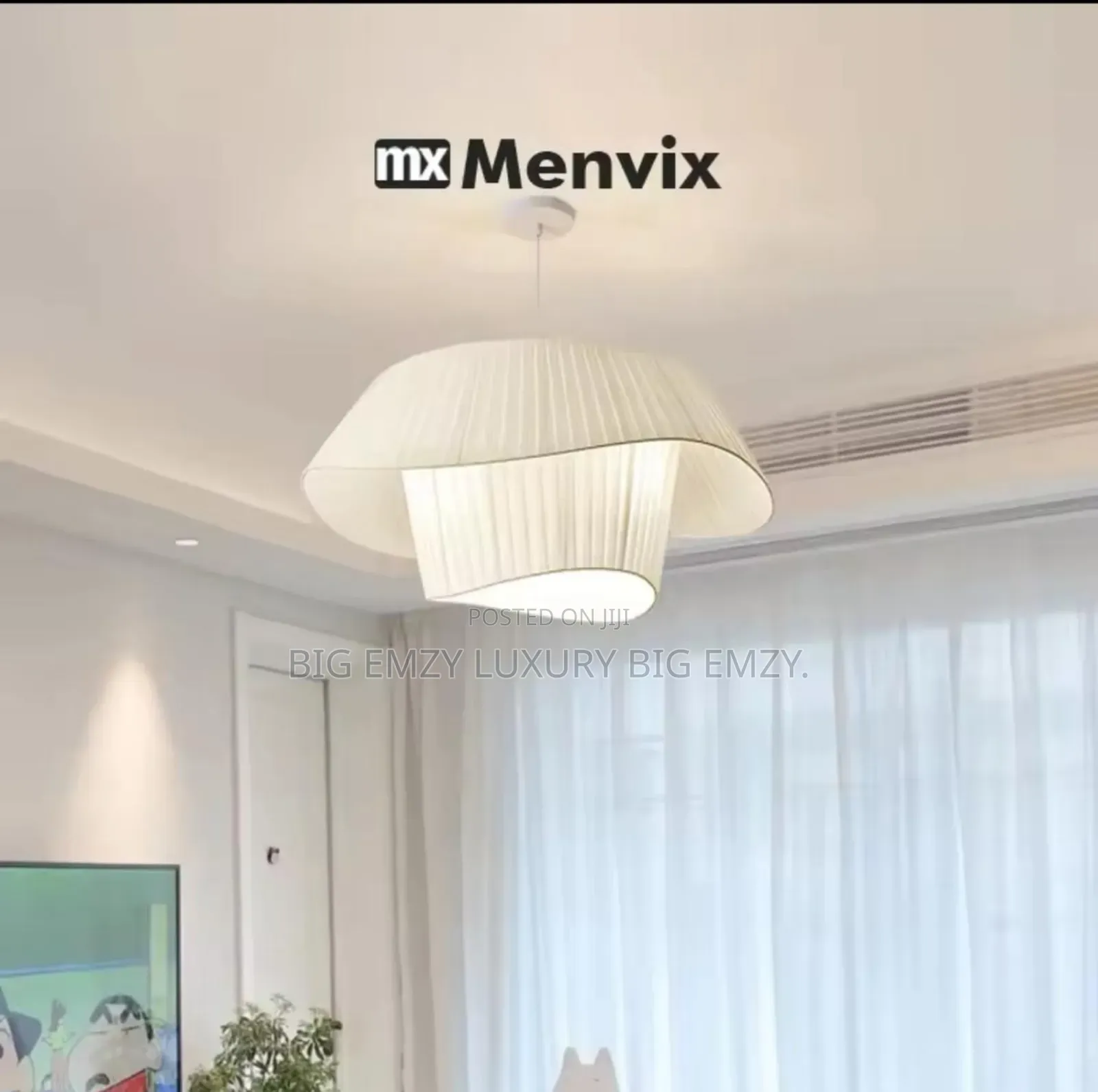 Pleated Fabric Pendant Light