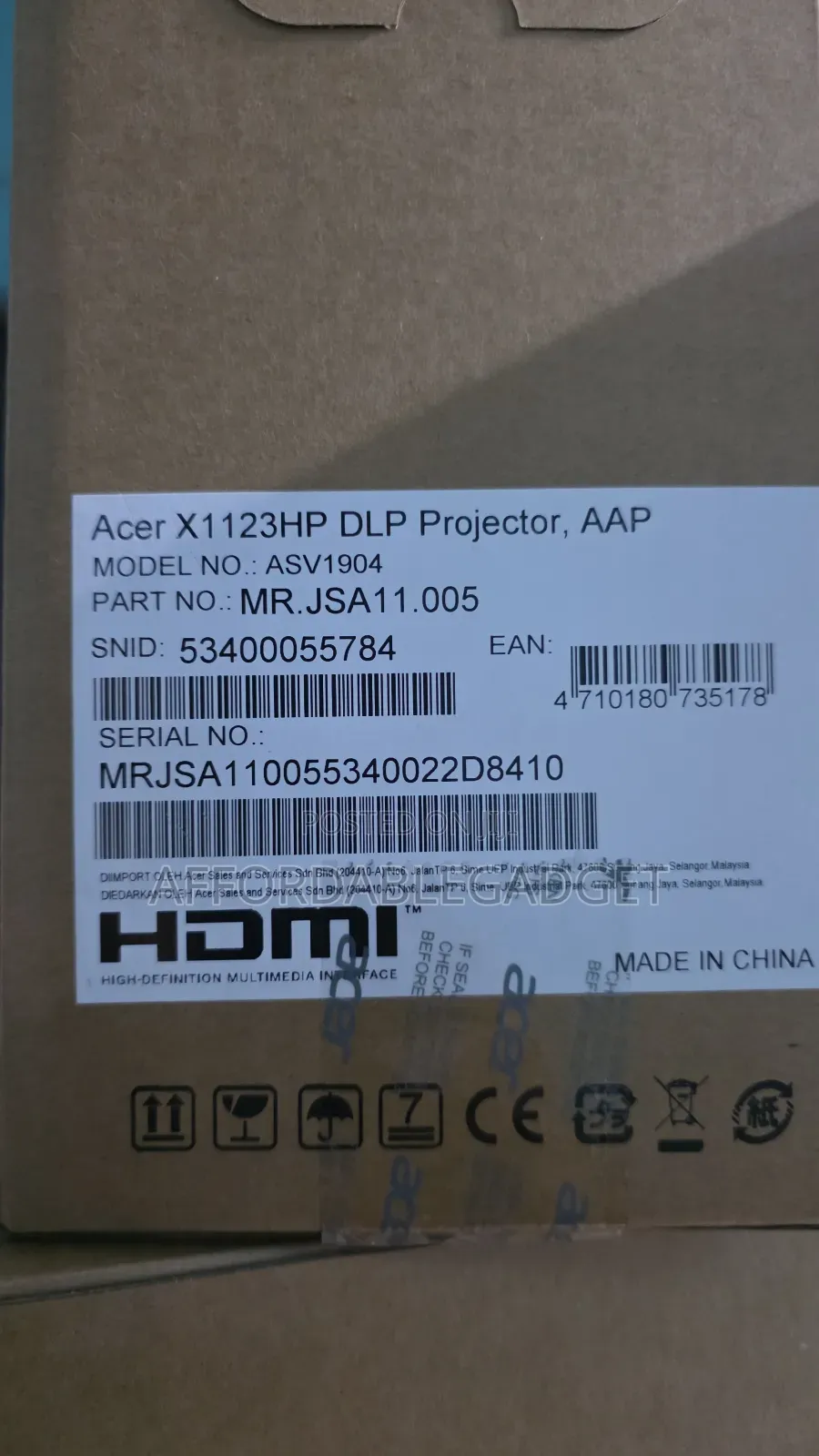 Acer Projector 4000 Lumens