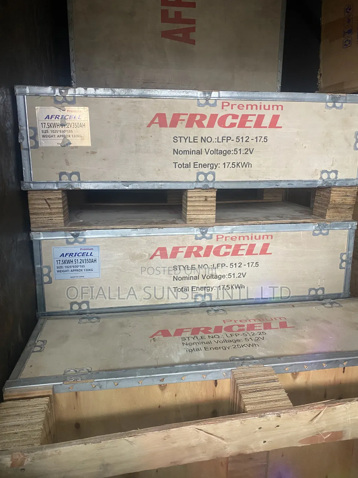 17.5kwh 51v Africell Lithium Battery