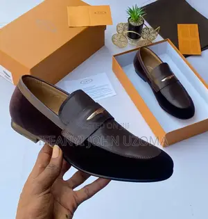 Brown Color Italian Suede Luxury Shoe