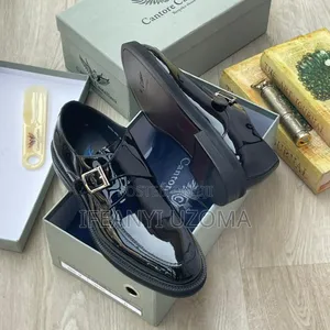 Shining Leather Lace Up Corporate Shoe