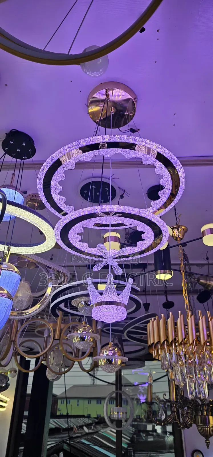 Double Ring Chandelier
