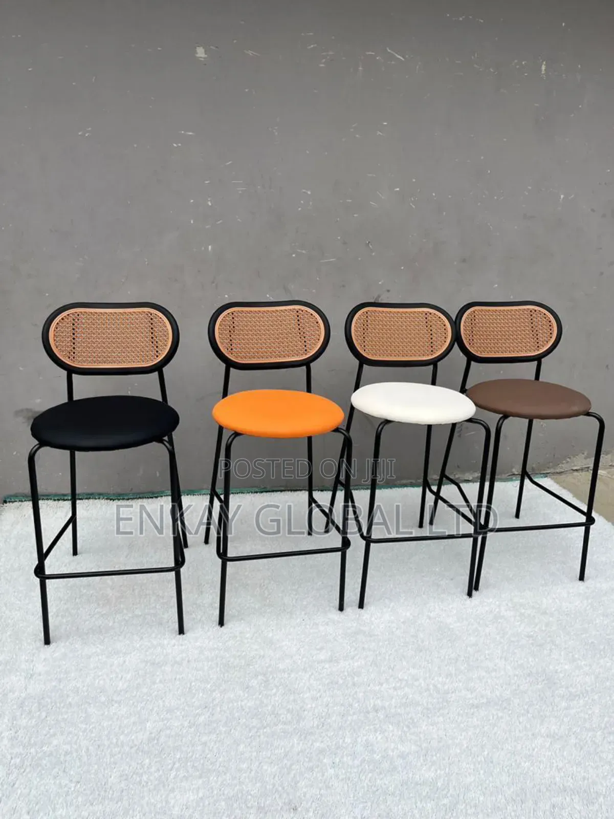 Authentic Imported Leather Bar Stools