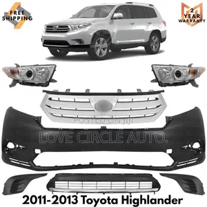 Complete Bumper and Headlamp for Highlander 2012