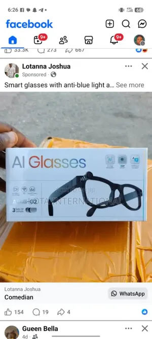Video Camera Ai Smart Digital Glasses