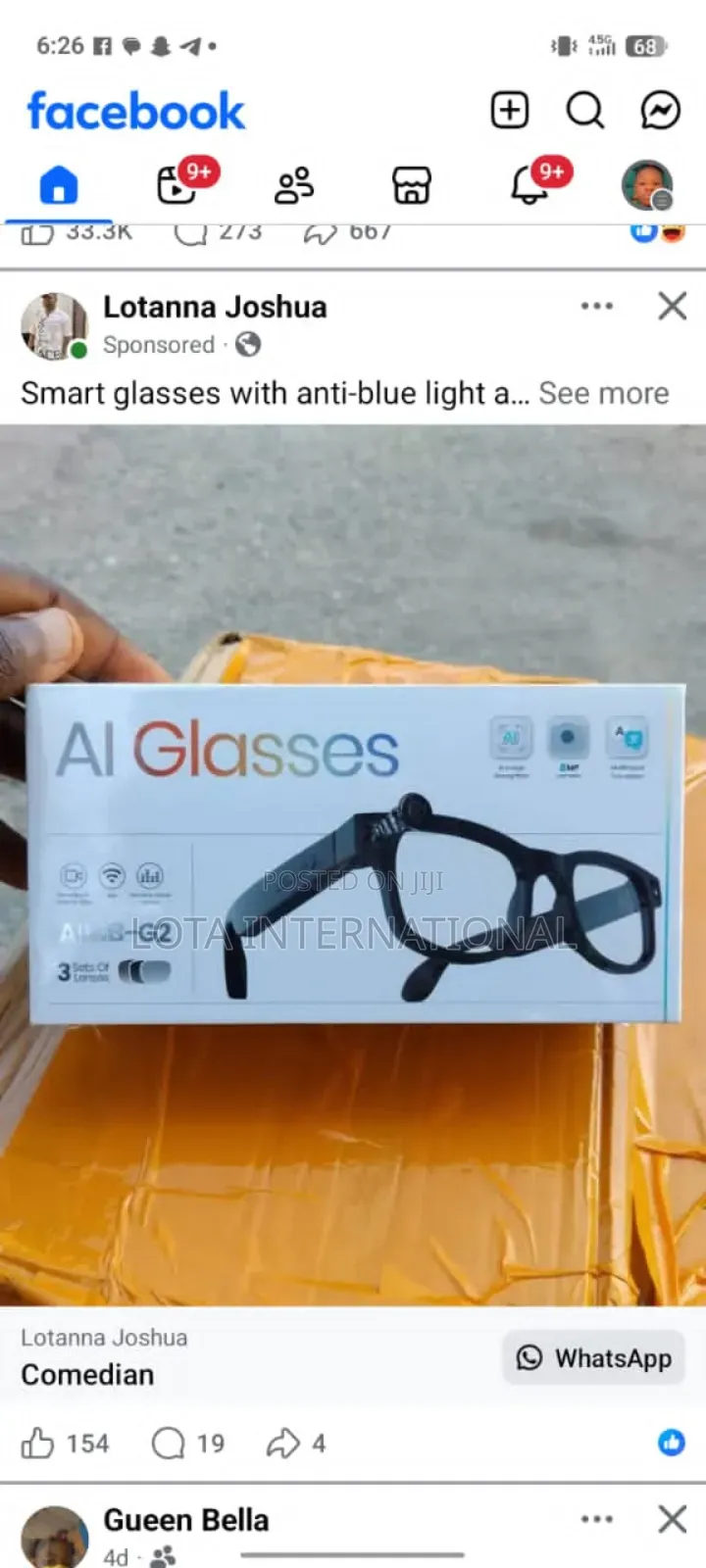 Video Camera Ai Smart Digital Glasses