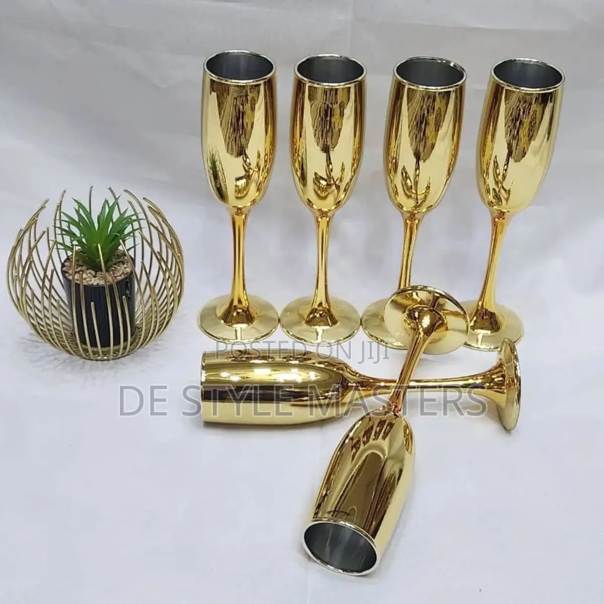 Luxury Gold Champagne Flute Cups