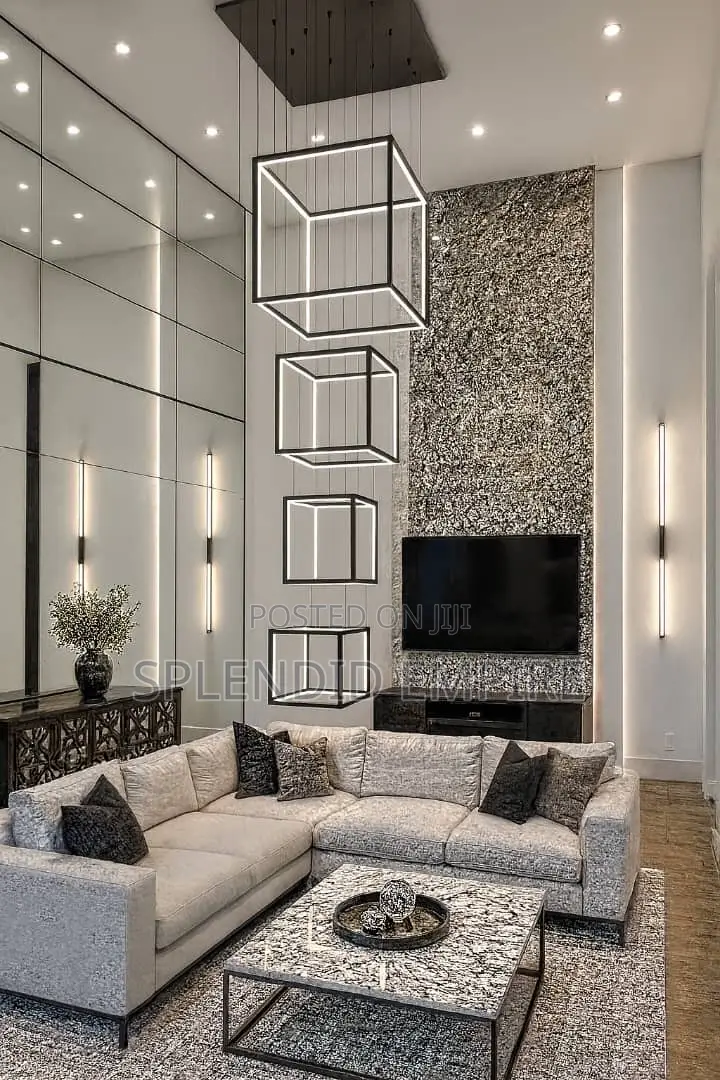Box Drop Led Chandelier