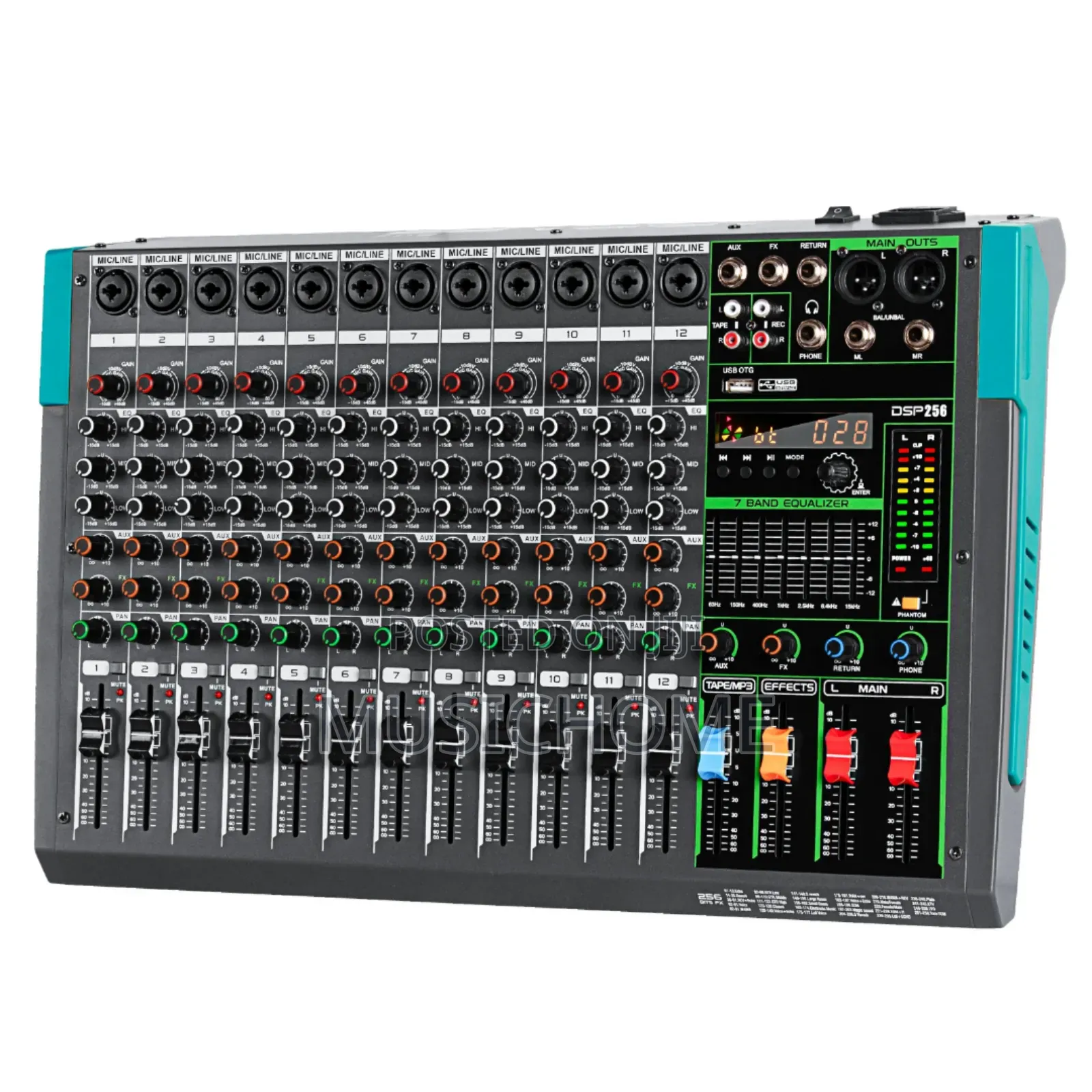 12 Channels Bluetooth Mixer Available