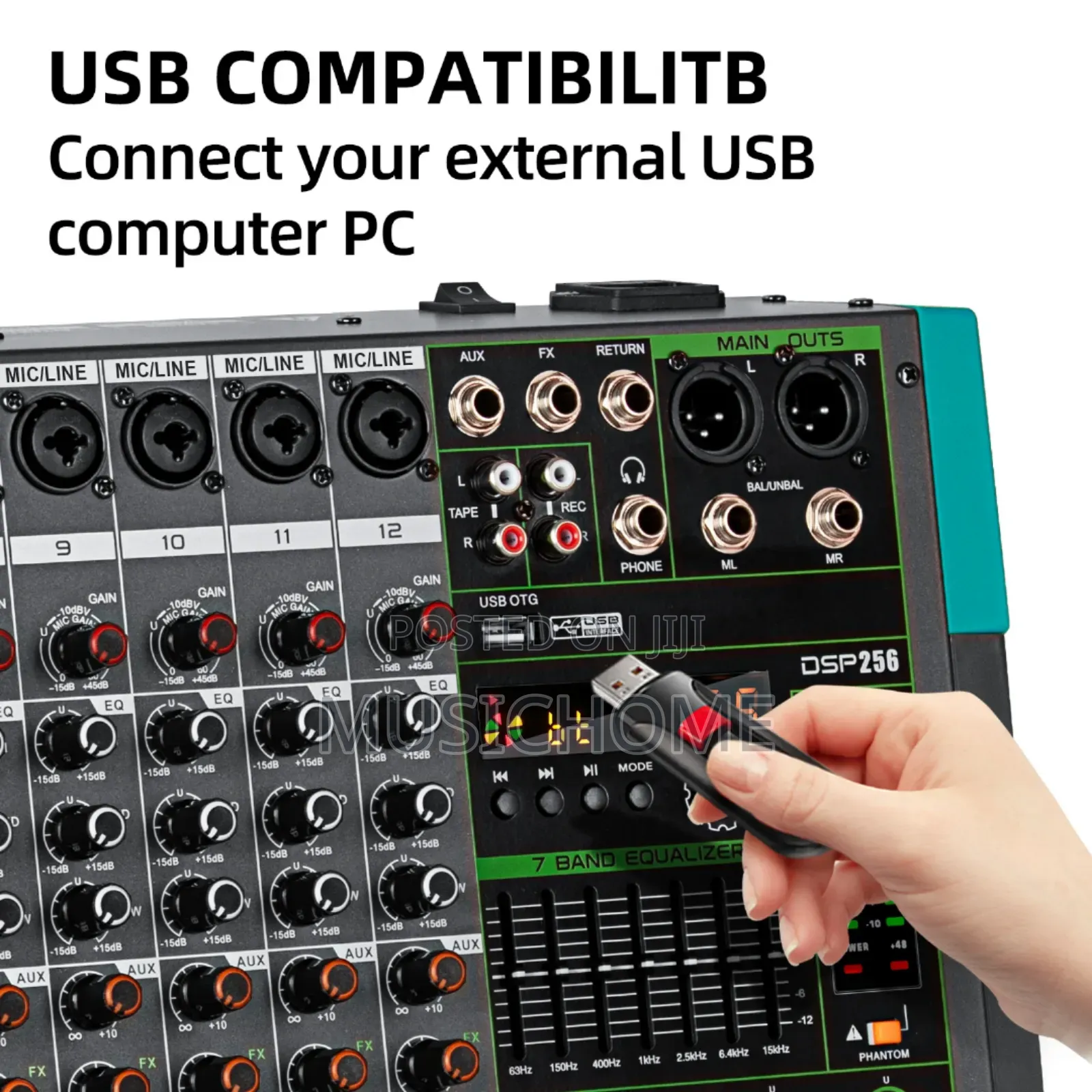 12 Channels Bluetooth Mixer Available