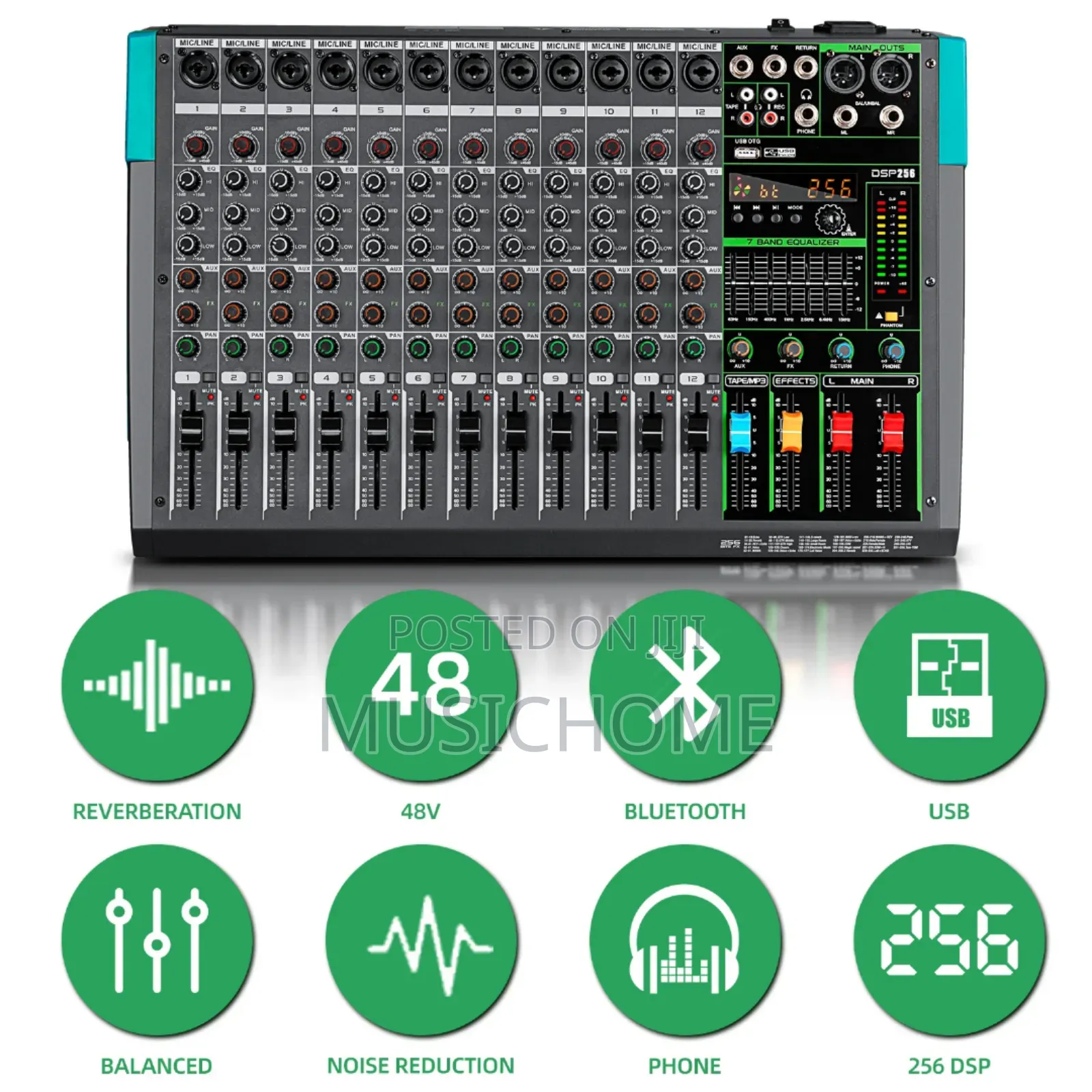 12 Channels Bluetooth Mixer Available