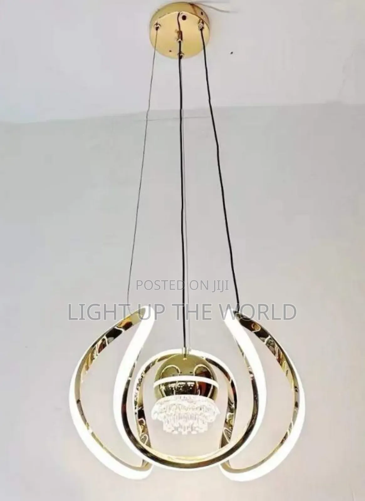 Gold Pendant Drop Light