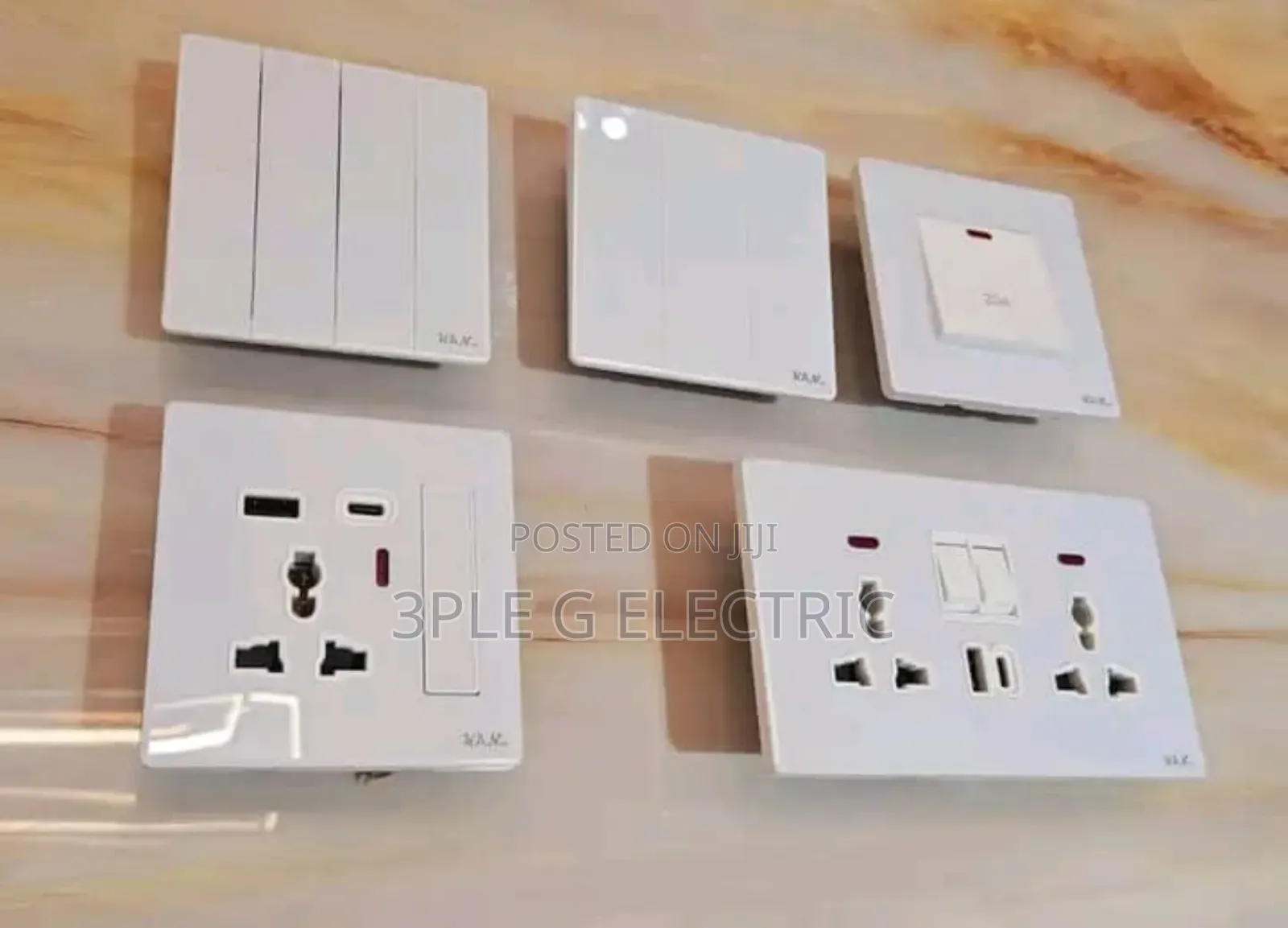 White Body Switches and Sockets