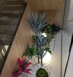 Under Stair Case Plants Decor