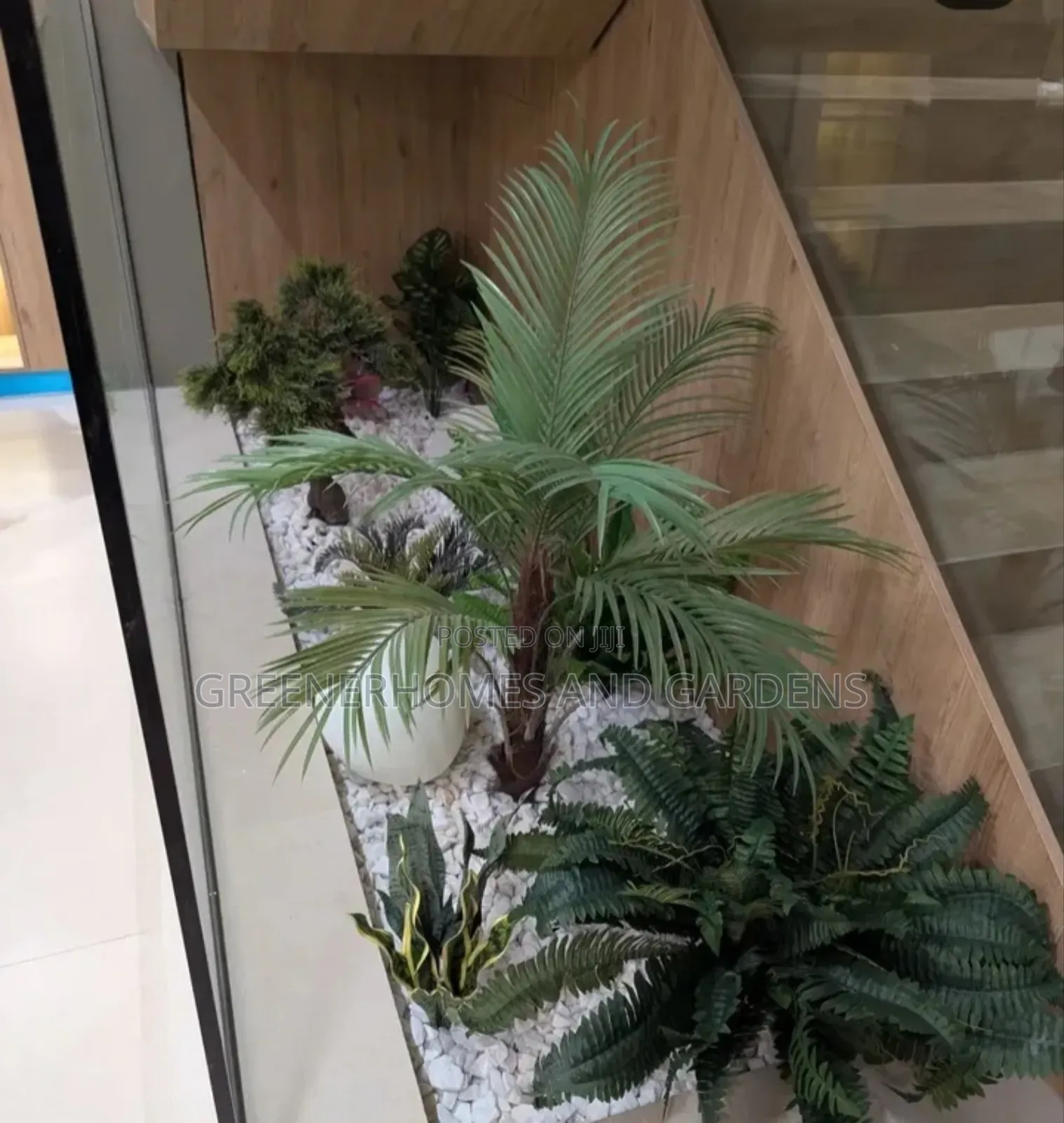 Under Stair Case Plants Decor