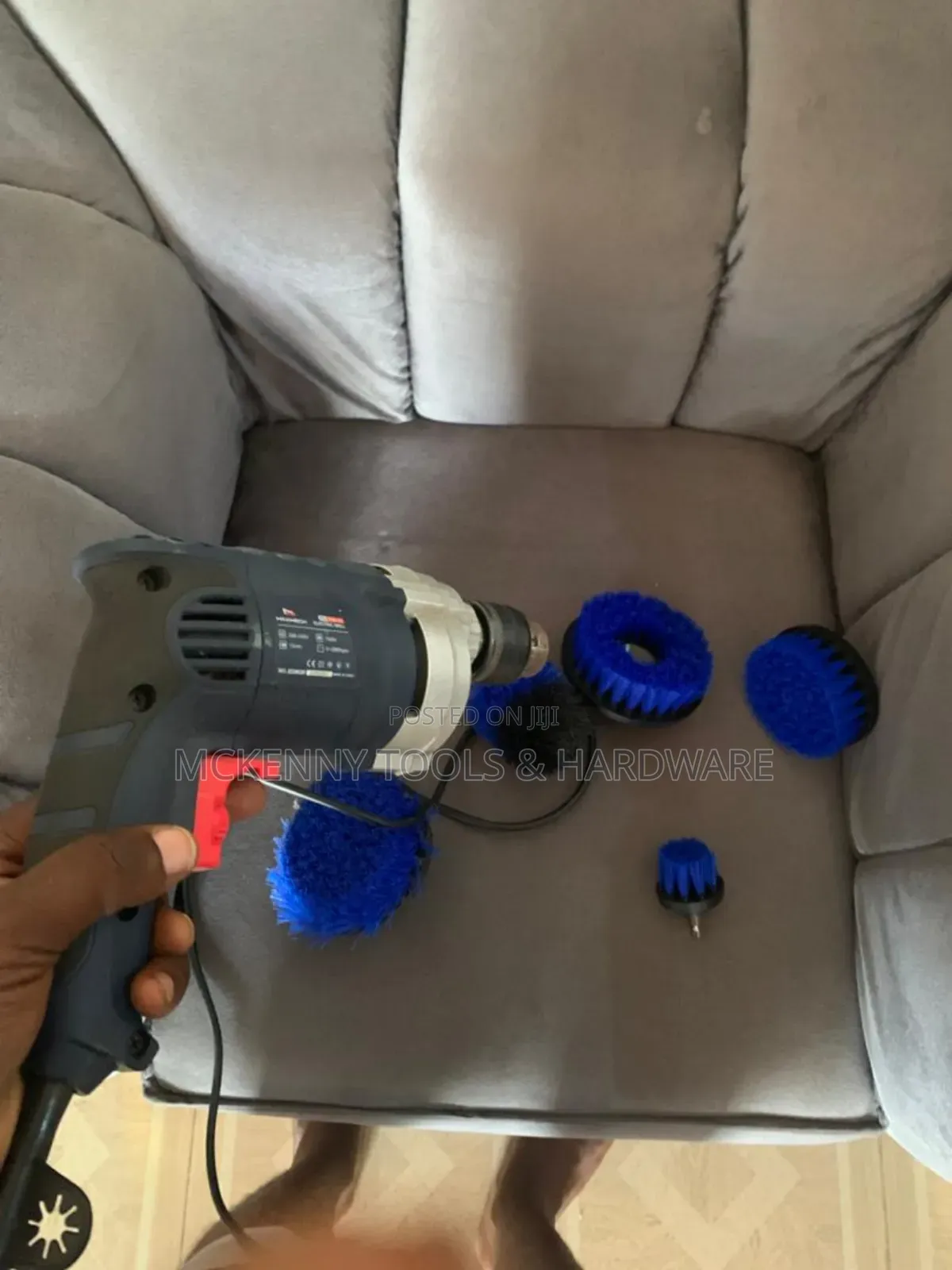 Bosch 48v Cordless Drill And A Multi-purpose Drill Brush Attachment