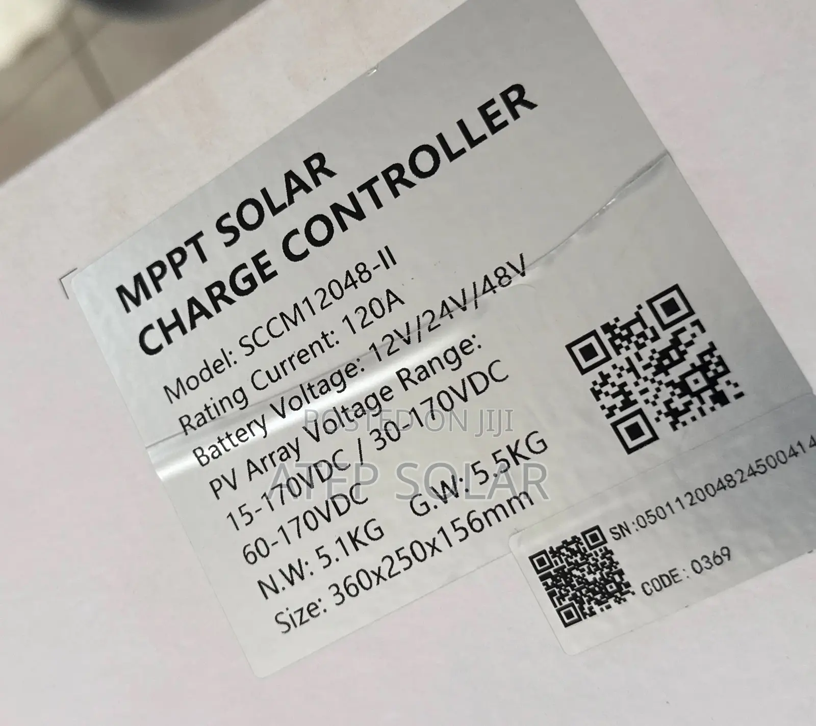 120a MPPT Charge Controller