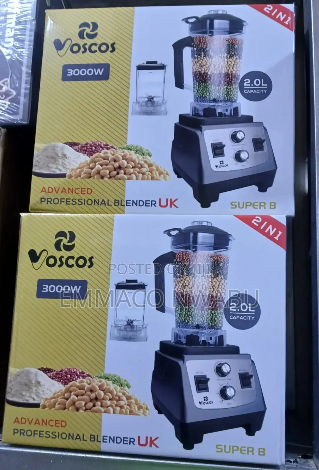 Voscos 2 in 1 Professional Blender 3000watts