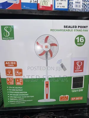 16inch Rechargeable/Solar Fan