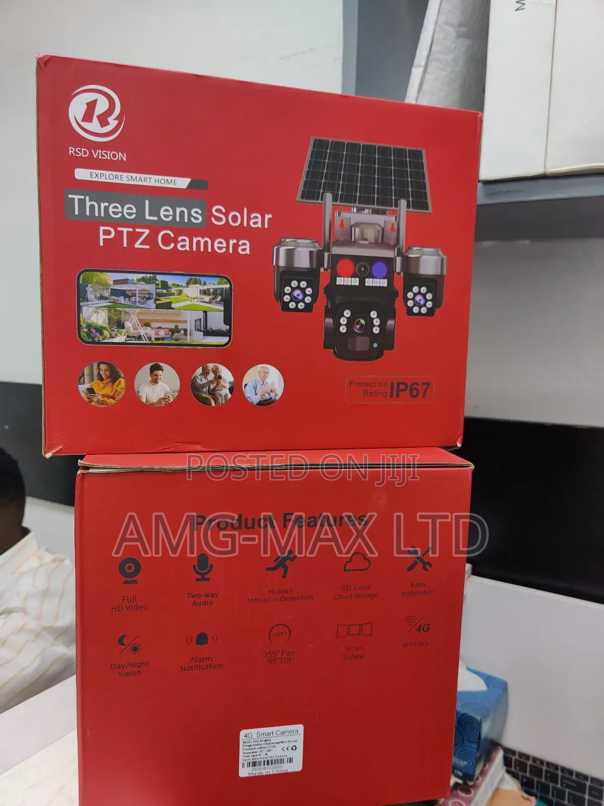 PTZ Three Lens Solar With Alarm