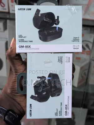 Green Lion Gm-85x 3 In 1 Wireless Microphone - Black