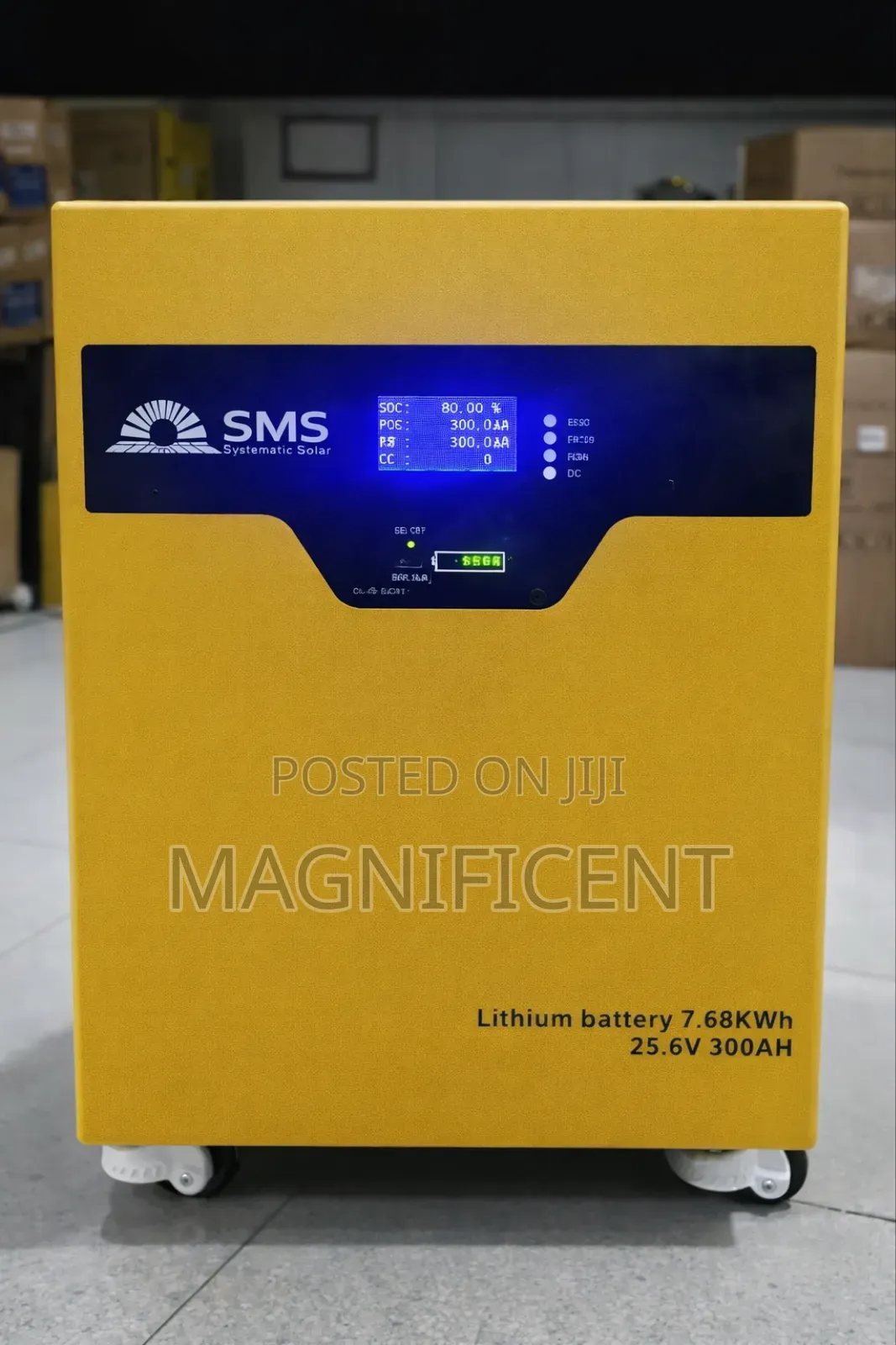 7.6kwh 25v,300ah SMS Lithium Battery