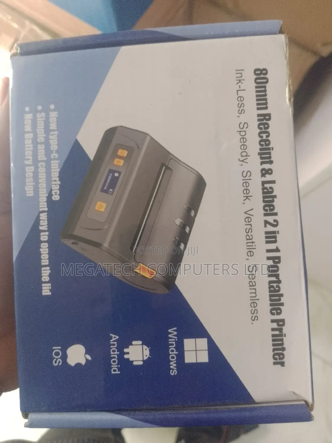 80mm Receipt and Label 2in1 Printer