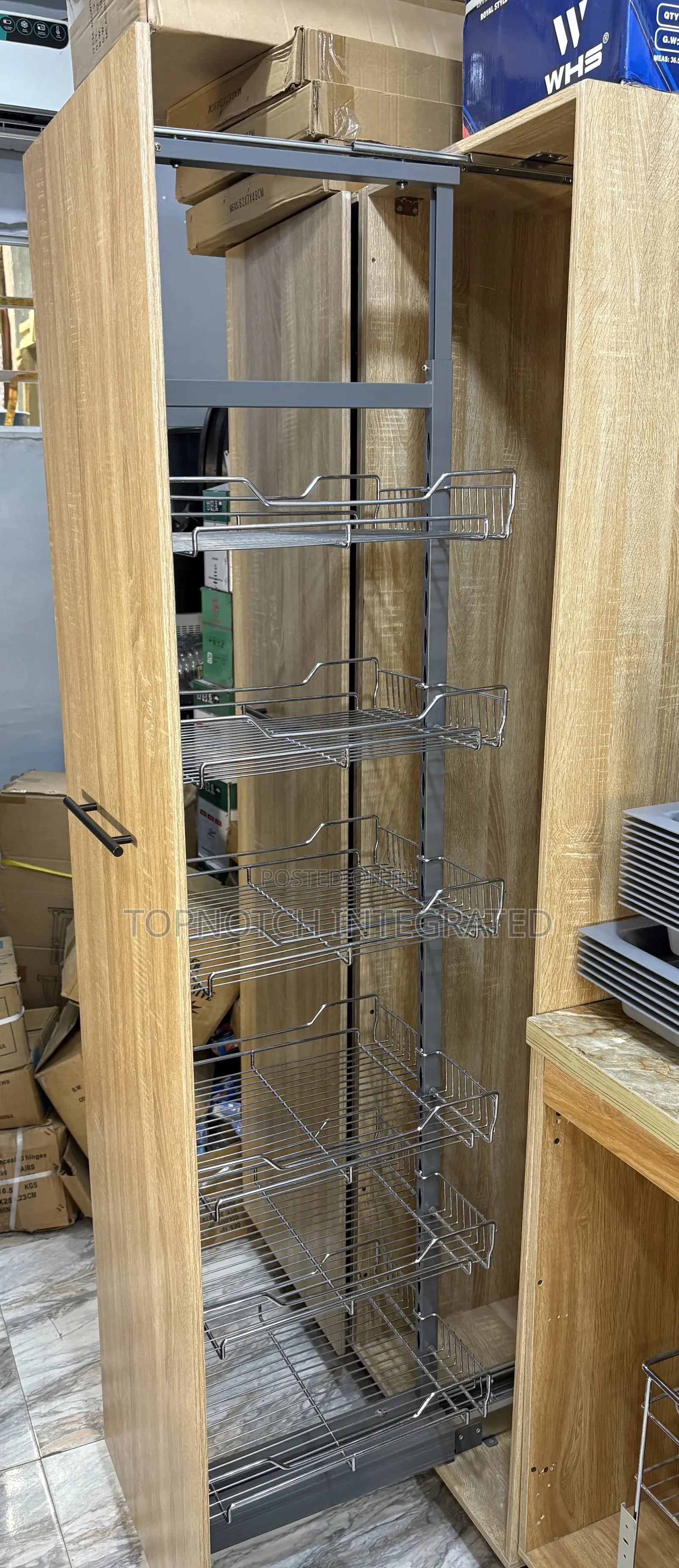 Modern Kitchen Accessories Like Pantry,Magic Corner,Plateandpot Racks