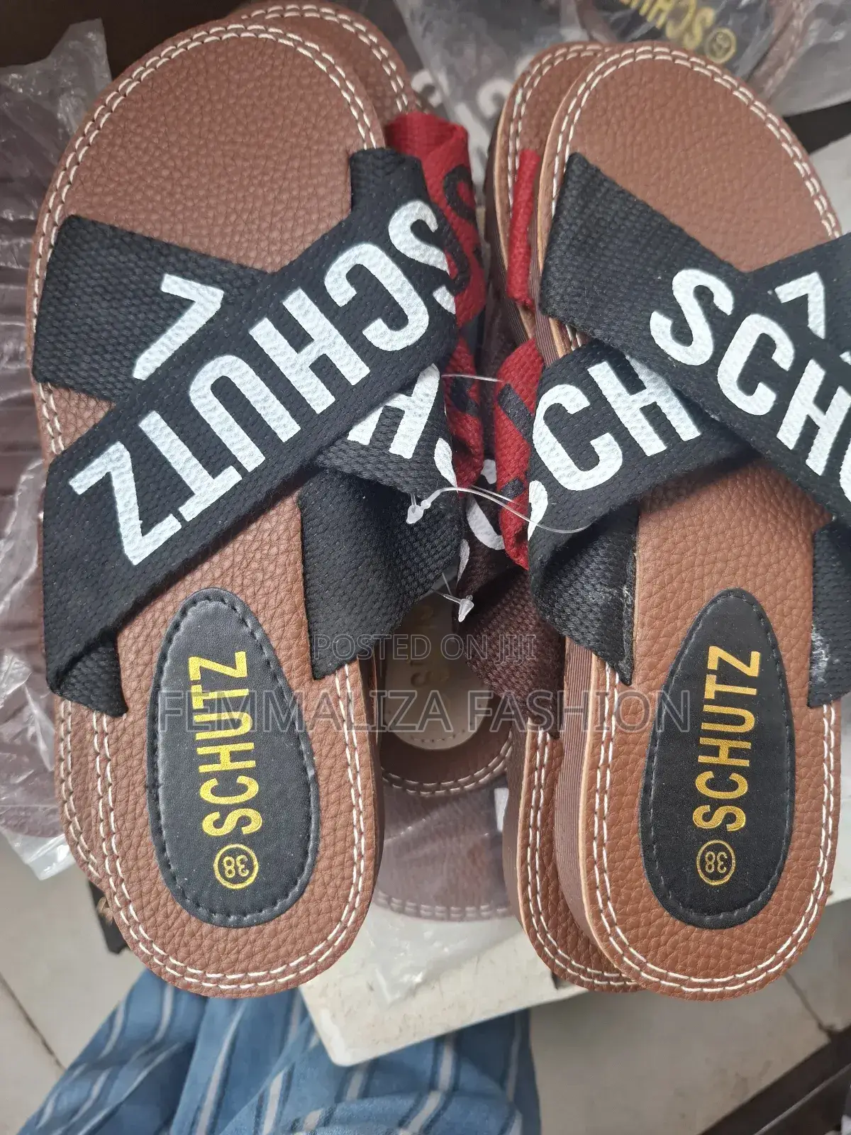 Schutz Platform Ladies Slides