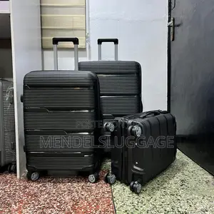 3-in-1 Black Goodpartner Spinner Luggage Set