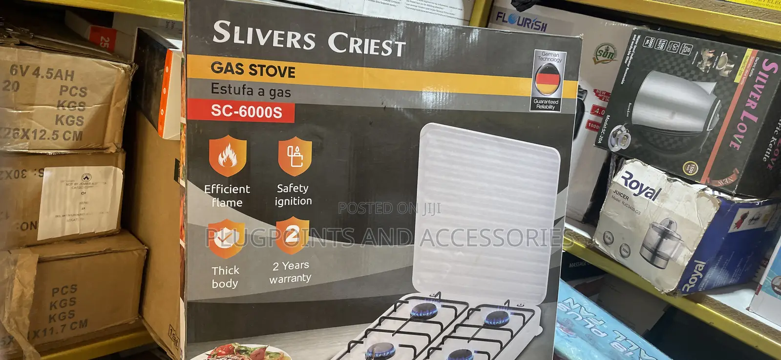 Silver Crest 4burners Gas Cooker