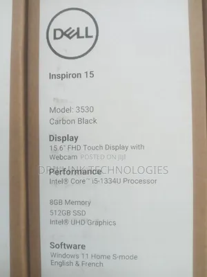 New Laptop Dell Inspiron 15 3531 8GB Intel Core I5 SSD 512GB